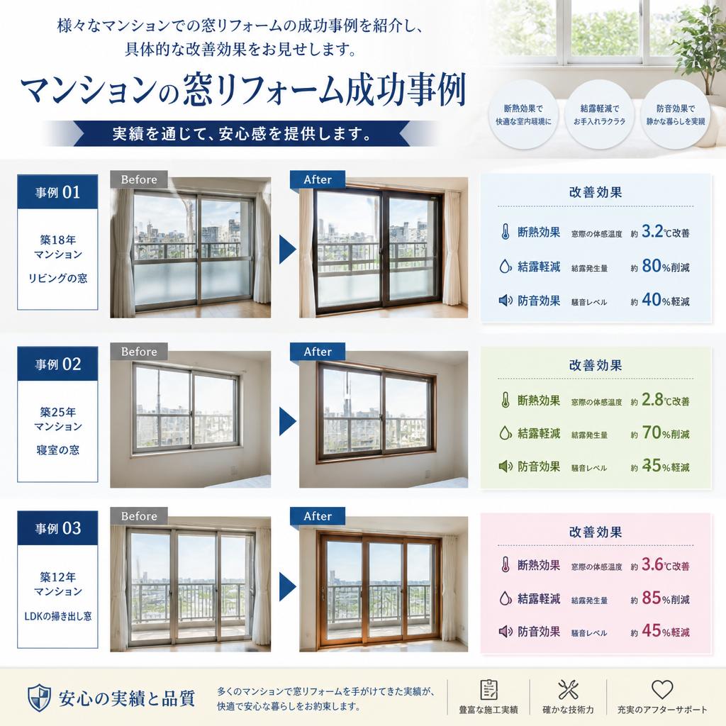 マンションでの窓リフォーム事例
