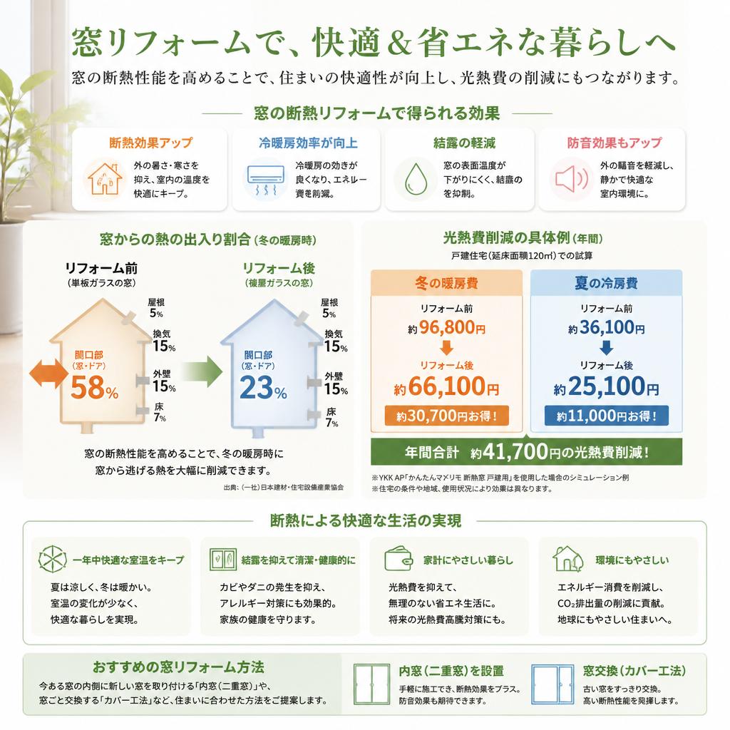 2. 窓リフォームの効果