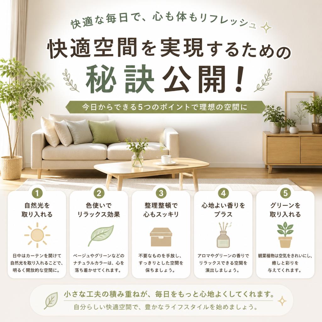 快適空間を実現するための秘訣公開！