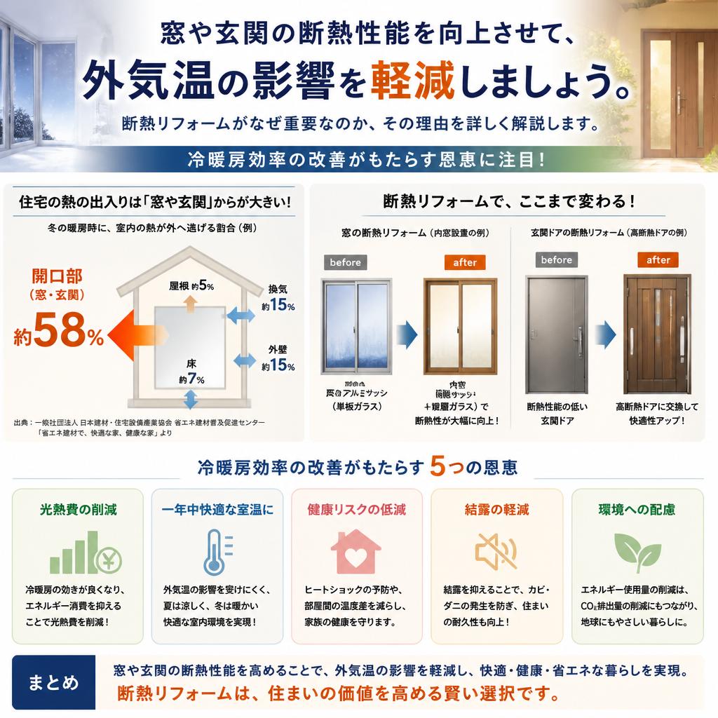2. 外気温との戦い！断熱リフォームの効果