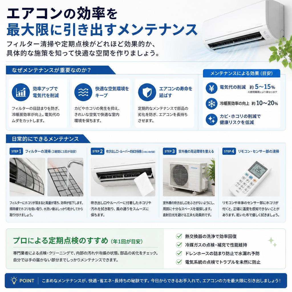 3. 空調改善のポイントとメンテナンス
