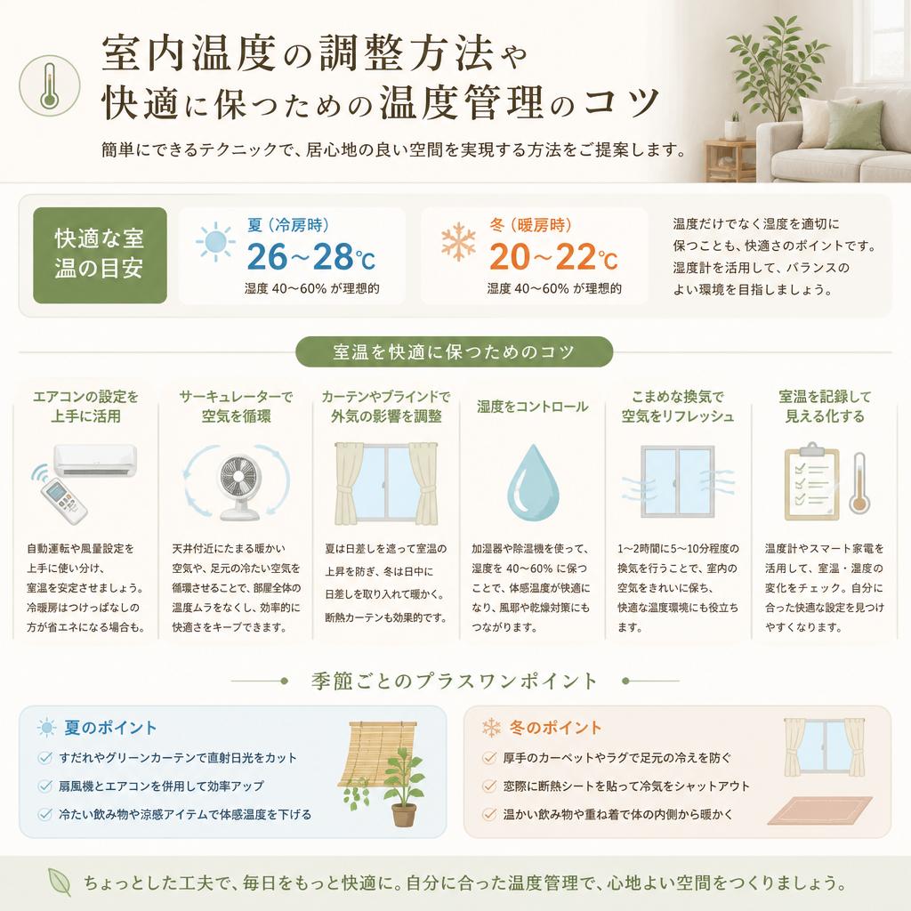 4. 室内温度を快適に保つためのテクニック