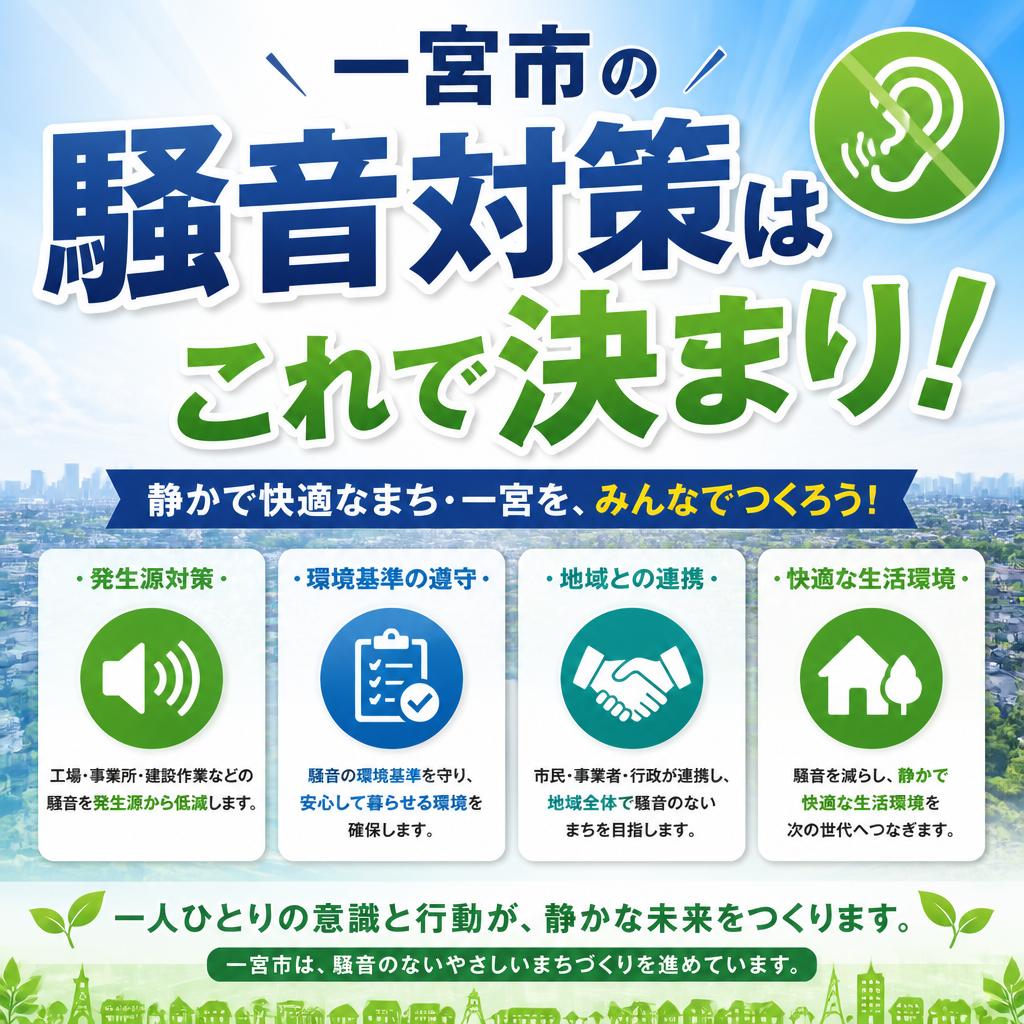 一宮市の騒音対策はこれで決まり！